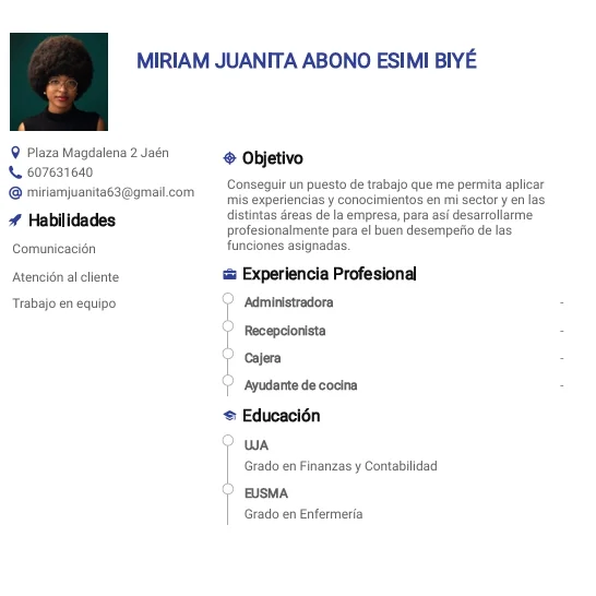 MIRIAM template preview